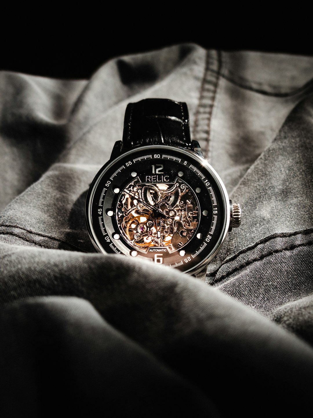 luxury watch on velvet