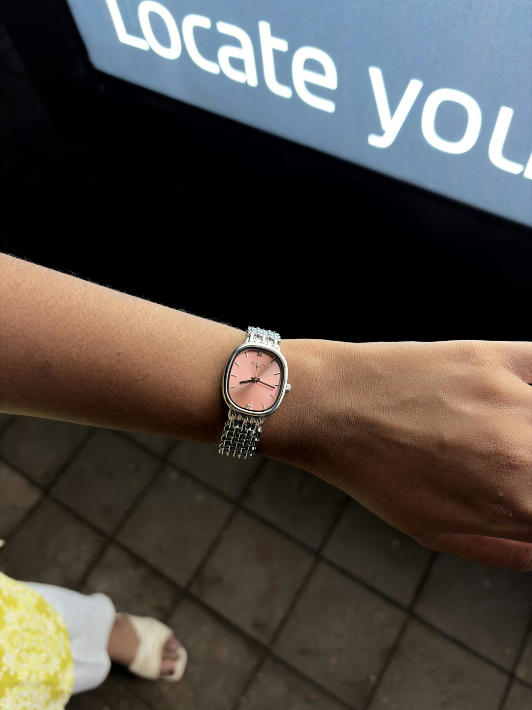 luxury bracelet on wrist