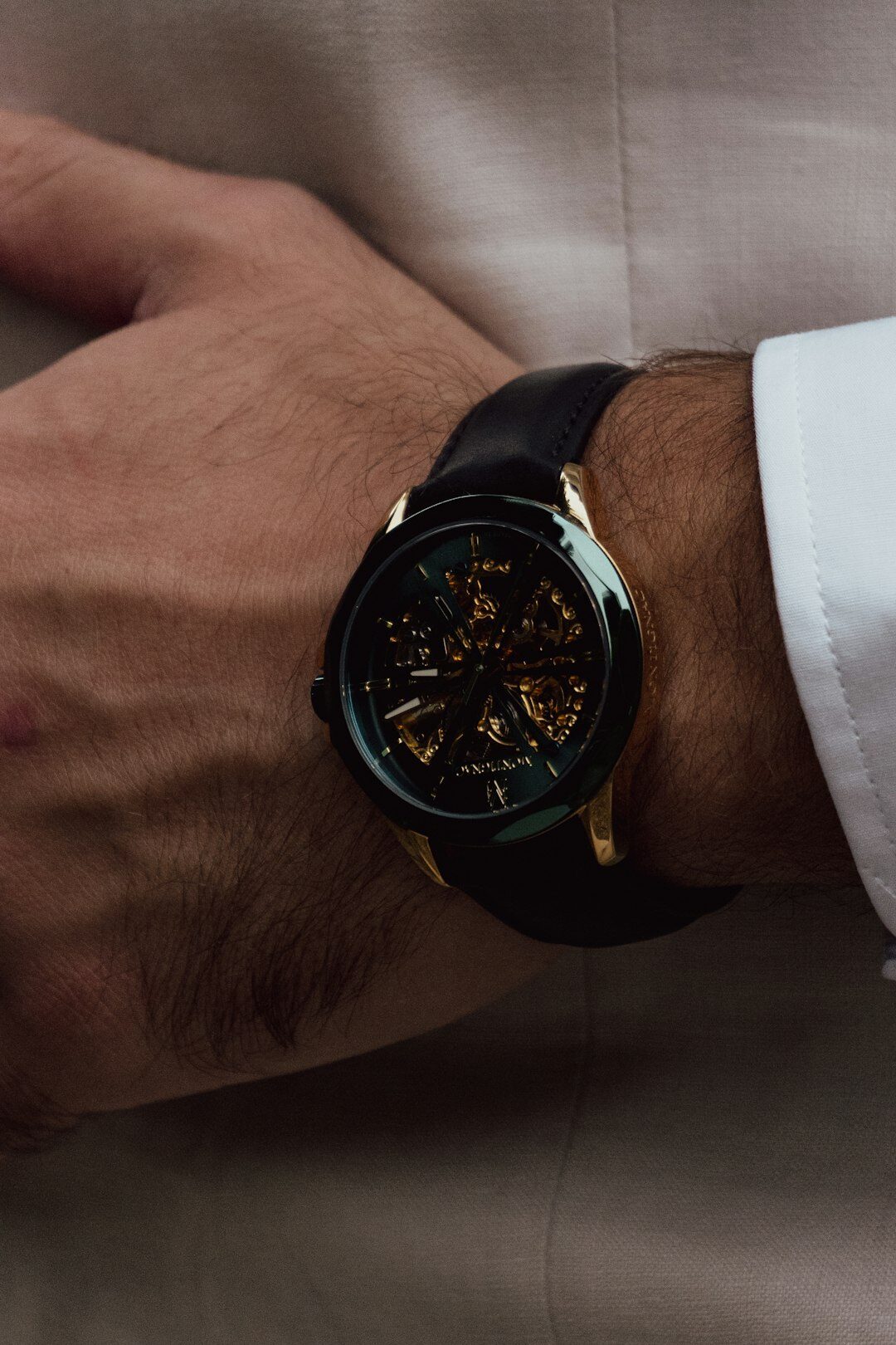 luxury watch on wrist